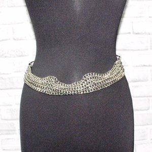 White House Black Market Chain Belt Medium